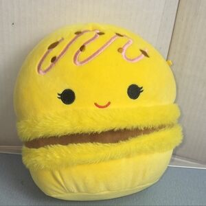 Squishmallows Visconti Lemon Chocolate Macaron Plush 8” Kellytoy Easter